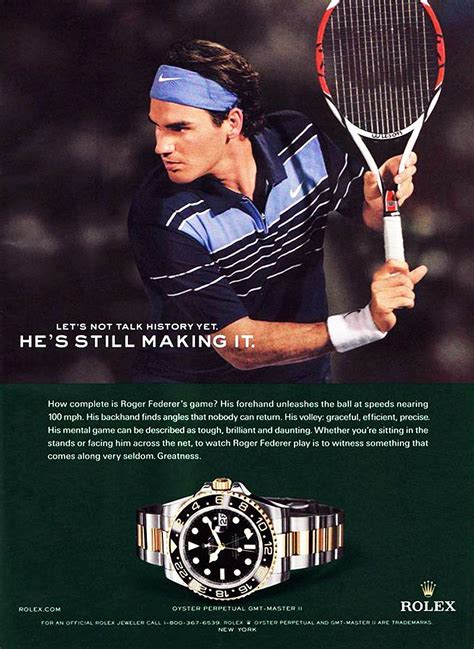 pubblicità rolex tennis|Greatness Never Stops .